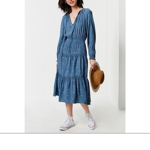 Urban Outfitters, blue paisley dress, sz‎ S
